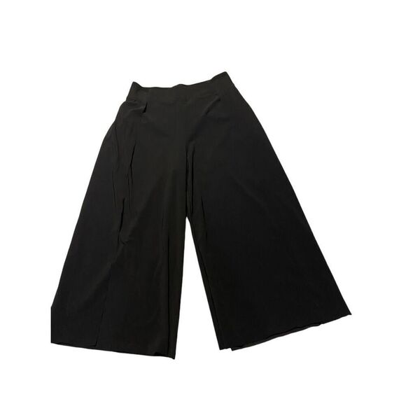 Athleta Womens Black Wide-Leg Crop Pants Size 12T - Picture 2 of 5